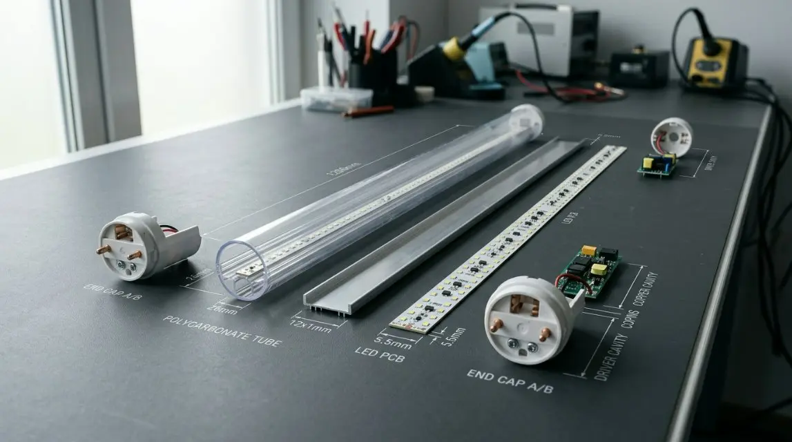 O guia definitivo de 2026 para caixas de tubos de plástico LED T8: navegando pelos padrões UL/ETL dos EUA e inovações em eco-policarbonato